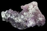 Purple Fluorite on Quartz Epimorphs - Arizona #103540-1